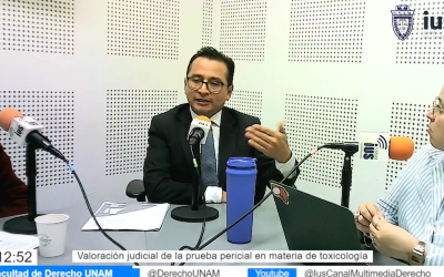 MF, invitado Juez de Distrito Julio Veredín Sena Velázquez, tema: Valoración judicial de la prueba pericial en materia de toxicología